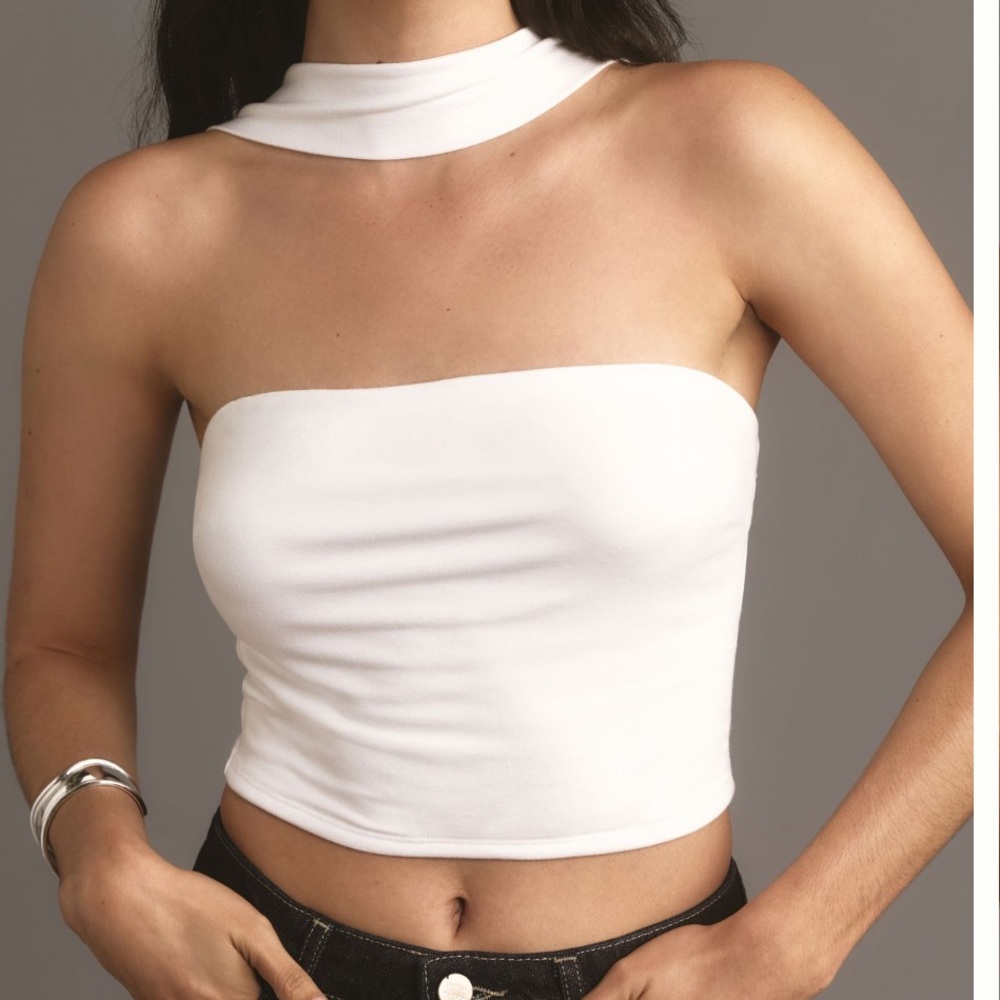 NWT ByAnthropologie Strapless Cropped Bandeau Tank